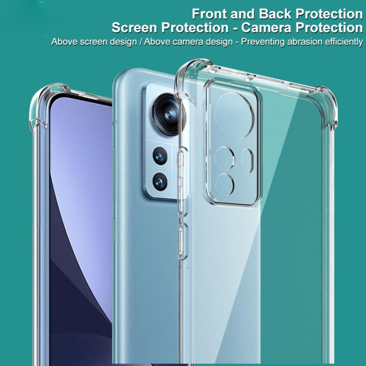 For Xiaomi 12 imak All-inclusive Shockproof Airbag TPU Case with Screen Protector(Transparent) - free shipping - PMC TechLife - Order now!