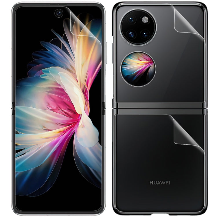 1 Sets imak Curved Full Screen Hydrogel Film (Outer Screen + Back + Inner Screen) For Huawei P50 Pocket - Huawei Tempered Glass by imak | Online Shopping South Africa | PMC TechLife | Buy Now Pay Later Mobicred