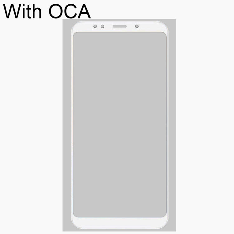 Front Screen Outer Glass Lens with OCA Optically Clear Adhesive for Xiaomi Redmi 5 Plus(White) - free shipping - PMC TechLife - Order now!