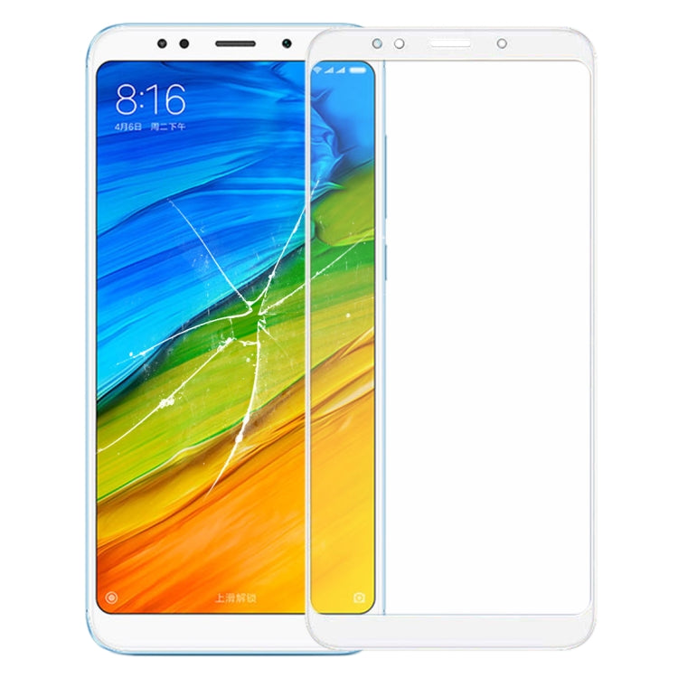 Front Screen Outer Glass Lens with OCA Optically Clear Adhesive for Xiaomi Redmi Note 5(White) - LCD Related Parts by PMC Jewellery | Online Shopping South Africa | PMC Jewellery