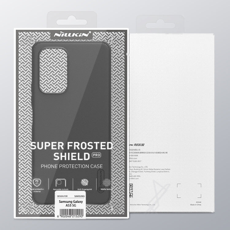 For Samsung Galaxy A53 5G NILLKIN Super Frosted Shield Pro PC + TPU Phone Case(Black) - Galaxy Phone Cases by NILLKIN | Online Shopping South Africa | PMC Jewellery