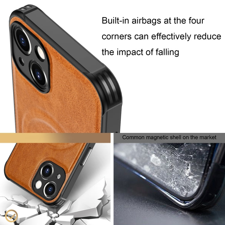 For iPhone 13 Crazy Horse Cowhide Leather Magnetic Phone Case(Blue) - free shipping - PMC TechLife - Order now!