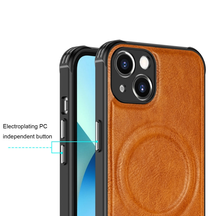 For iPhone 13 Crazy Horse Cowhide Leather Magnetic Phone Case(Blue) - free shipping - PMC TechLife - Order now!