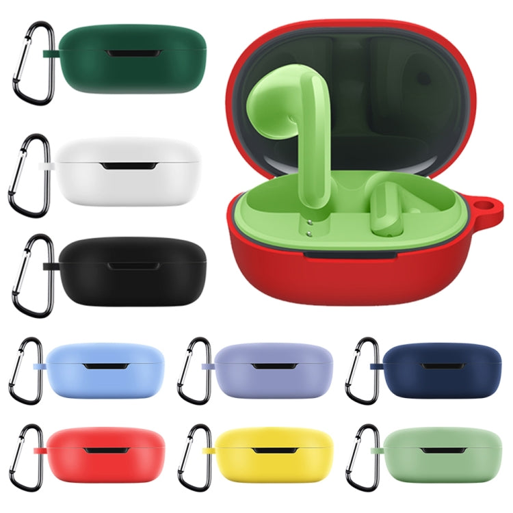 For Xiaomi Redmi Buds 4 Lite Silicone Earphone Protective Case with Hook (Midnight Green) - Xiaomi Earphone Case by PMC TechLife | Online Shopping South Africa | PMC TechLife