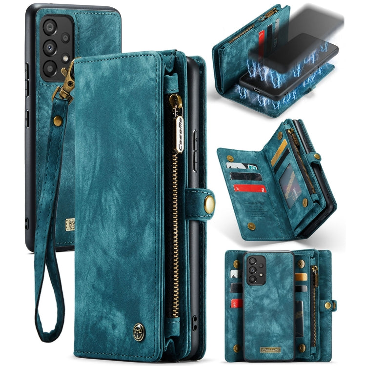 For Samsung Galaxy A53 5G CaseMe-008 Detachable Multifunctional Horizontal Flip Leather Case(Green) - Galaxy Phone Cases by CaseMe | Online Shopping South Africa | PMC TechLife | Buy Now Pay Later Mobicred