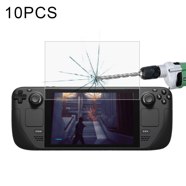 10 PCS 0.26mm 9H 2.5D Tempered Glass Film For Steam Deck Game Console - Accessories by PMC TechLife | Online Shopping South Africa | PMC TechLife