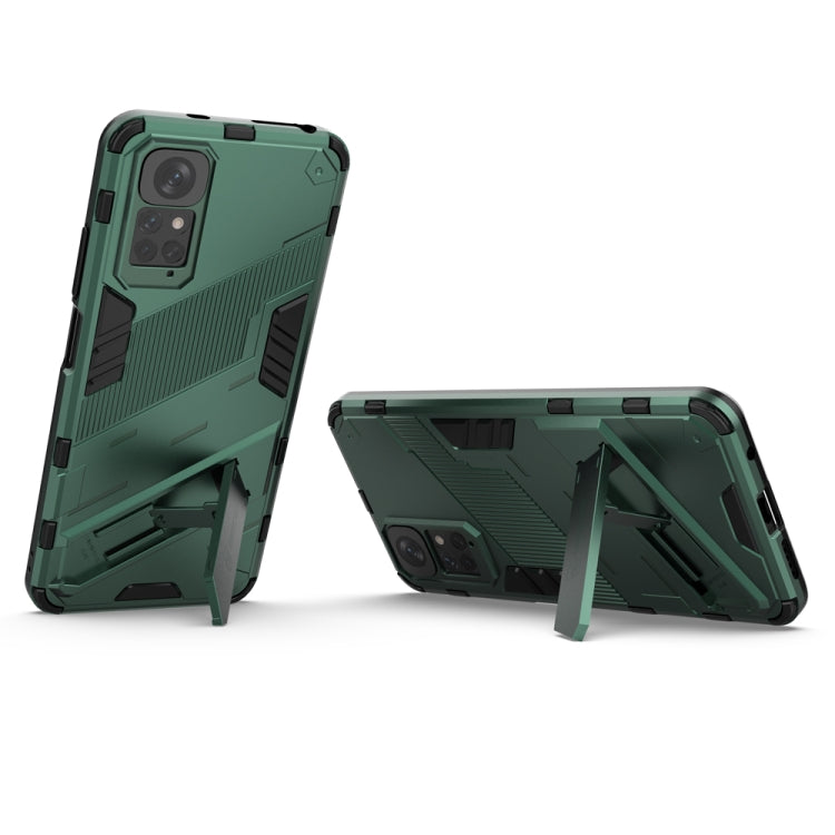 For Xiaomi Redmi Note 11 / Note 11S Global Punk Armor 2 in 1 PC + TPU Shockproof Phone Case with Invisible Holder(Green) - free shipping - PMC TechLife - Order now!