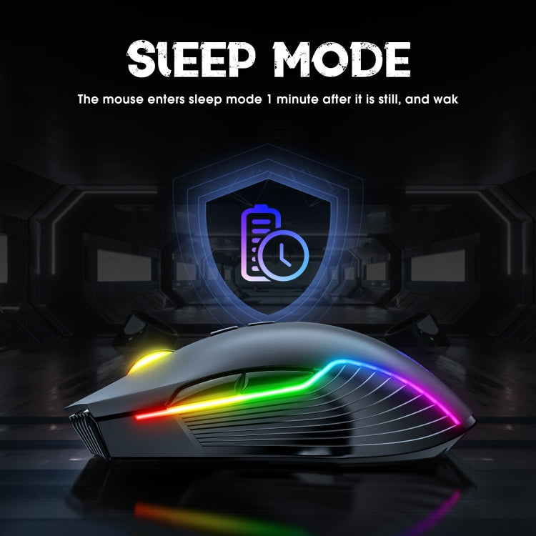 ONIKUMA CW905 2.4G RGB Lighting Wireless Mouse(Black) - Wireless Mice by ONIKUMA | Online Shopping South Africa | PMC Jewellery | Buy Now Pay Later Mobicred