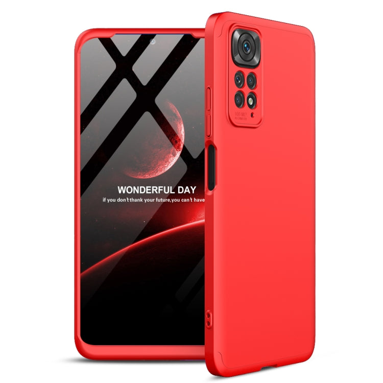 For Xiaomi Redmi Note 11S / 11 Global Version GKK Three Stage Splicing PC Phone Case(Red) - Xiaomi Cases by GKK | Online Shopping South Africa | PMC Jewellery