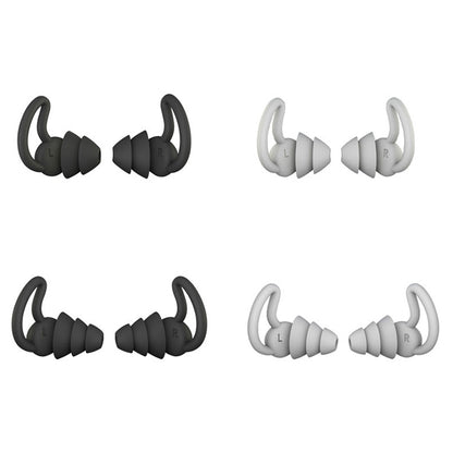 iMeBoBo A1 Shark Fin Version Nano Silicone Sleeping Noise Reduction Earplugs, Style:Three Layer(Grey) - Anti-dust & Ear Caps by PMC Jewellery | Online Shopping South Africa | PMC Jewellery