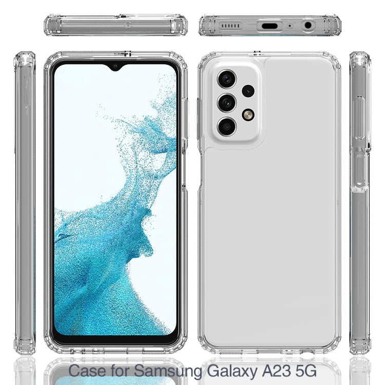 For Samsung Galaxy A23 Shockproof Scratchproof TPU + Acrylic Protective Phone Case(Black) - Galaxy Phone Cases by PMC TechLife | Online Shopping South Africa | PMC TechLife | Buy Now Pay Later Mobicred