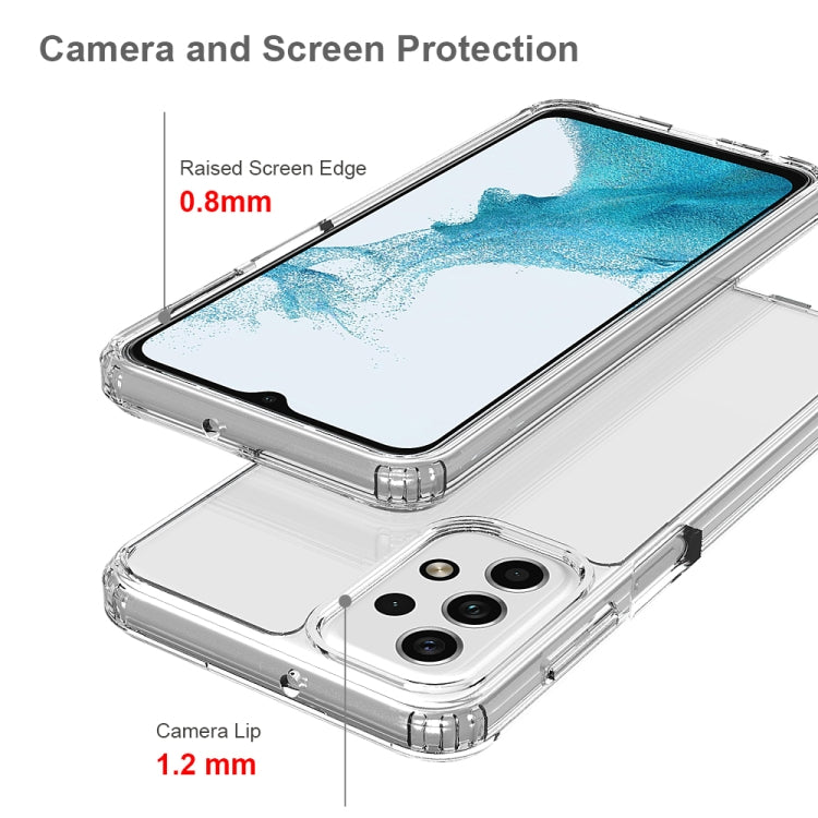 For Samsung Galaxy A23 Shockproof Scratchproof TPU + Acrylic Protective Phone Case(Black) - Galaxy Phone Cases by PMC TechLife | Online Shopping South Africa | PMC TechLife | Buy Now Pay Later Mobicred