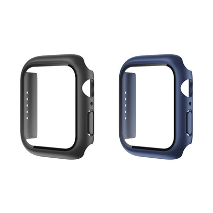 ROCK 2 in 1 PC Frame + Film Protector Case For  Apple Watch Series 6 & SE & 5 & 4 44mm(Black) - Watch Cases by ROCK | Online Shopping South Africa | PMC Jewellery | Buy Now Pay Later Mobicred