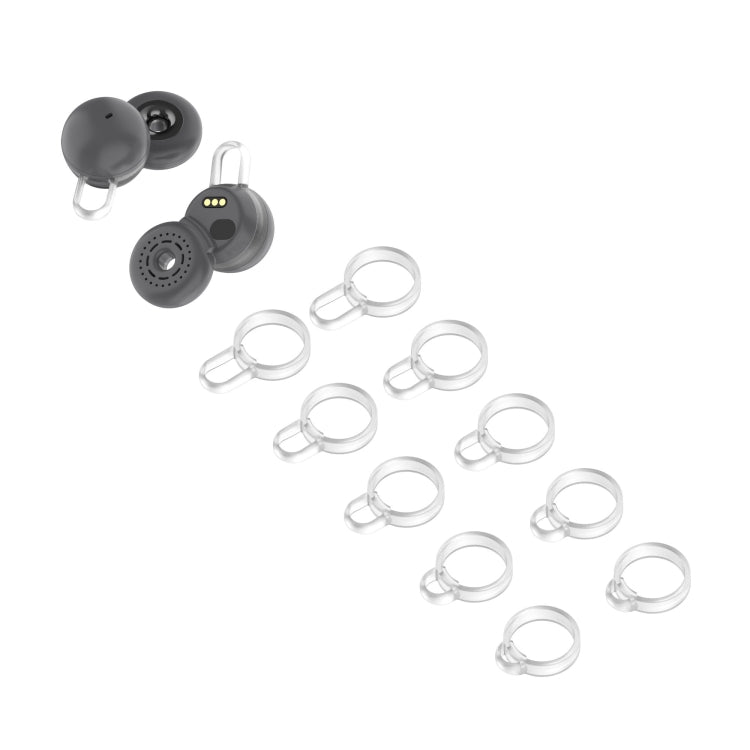 5 Pairs Non-Slip Silicone Earphone Ferrule Set for Sony LinkBuds Ear Cap(White) - Anti-dust & Ear Caps by PMC Jewellery | Online Shopping South Africa | PMC Jewellery