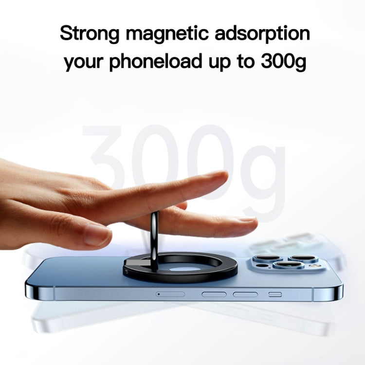 wlons Magnetic 360 Degree Rotatable Mobile Phone Ring Holder(Black) - Ring Holder by wlons | Online Shopping South Africa | PMC TechLife | Buy Now Pay Later Mobicred
