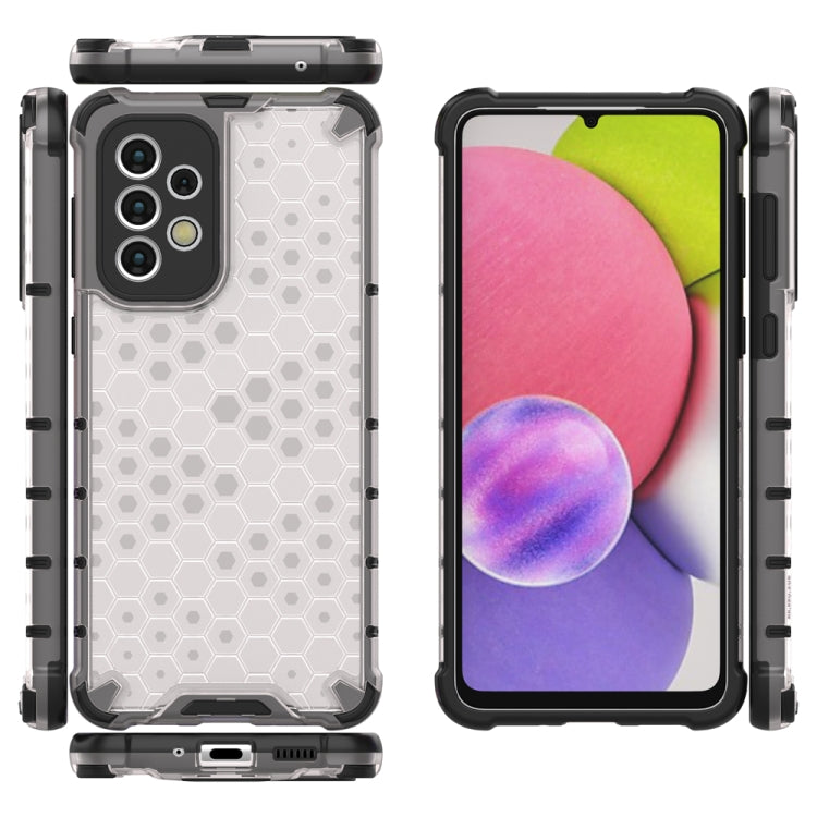 For Samsung Galaxy A33 5G Shockproof Honeycomb PC + TPU Phone Case(White) - Galaxy Phone Cases by PMC TechLife | Online Shopping South Africa | PMC TechLife | Buy Now Pay Later Mobicred