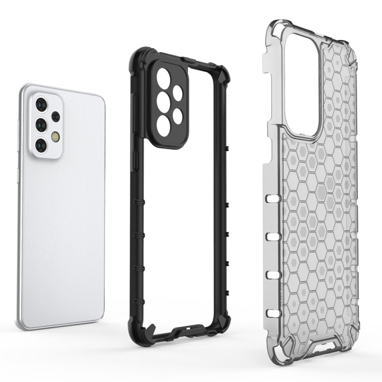 For Samsung Galaxy A33 5G Shockproof Honeycomb PC + TPU Phone Case(White) - Galaxy Phone Cases by PMC TechLife | Online Shopping South Africa | PMC TechLife | Buy Now Pay Later Mobicred