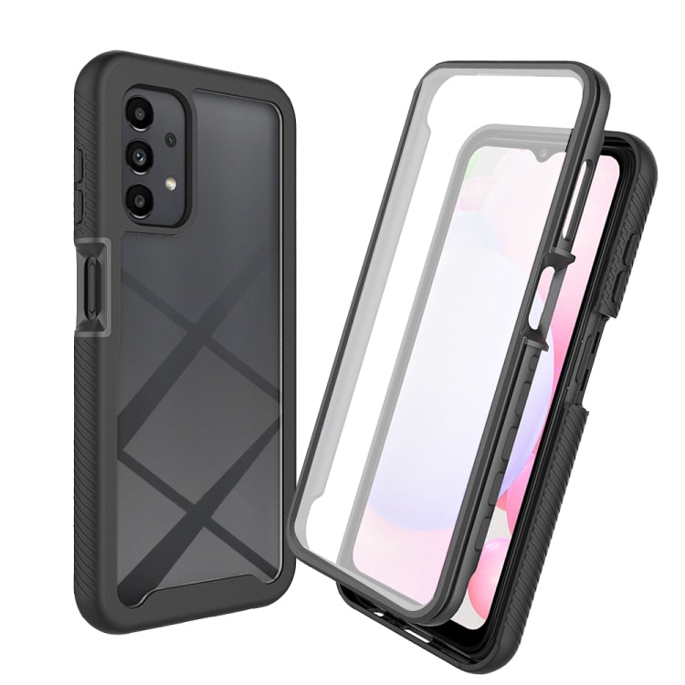 For Samsung Galaxy A13 4G Starry Sky Solid Color Series PC + TPU Phone Case with PET Film(Black) - free shipping - PMC TechLife - Order now!