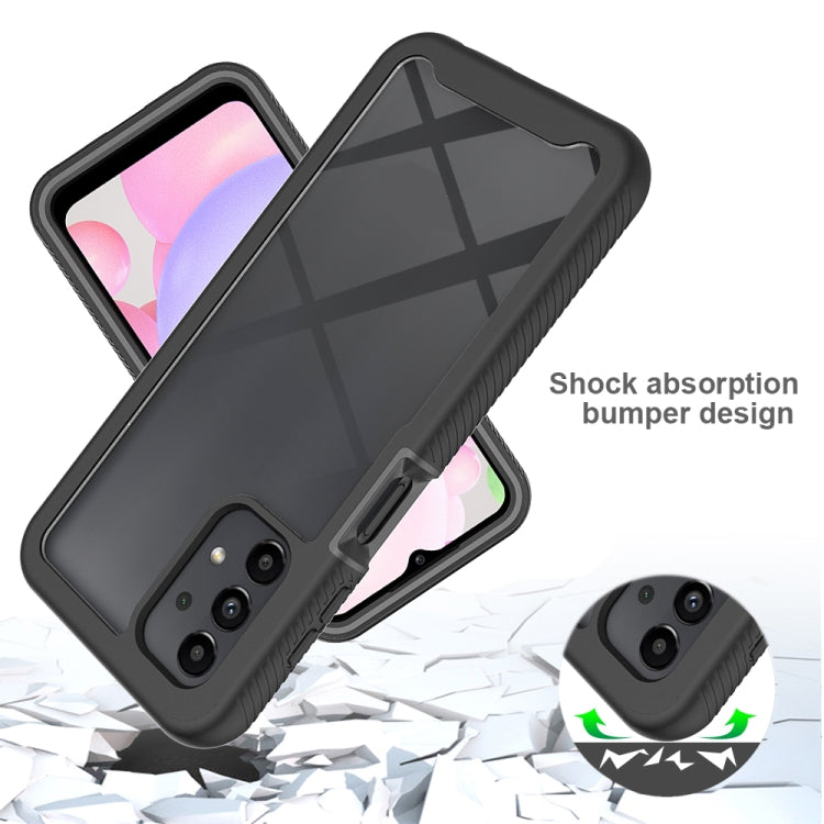 For Samsung Galaxy A13 4G Starry Sky Solid Color Series PC + TPU Phone Case with PET Film(Black) - free shipping - PMC TechLife - Order now!