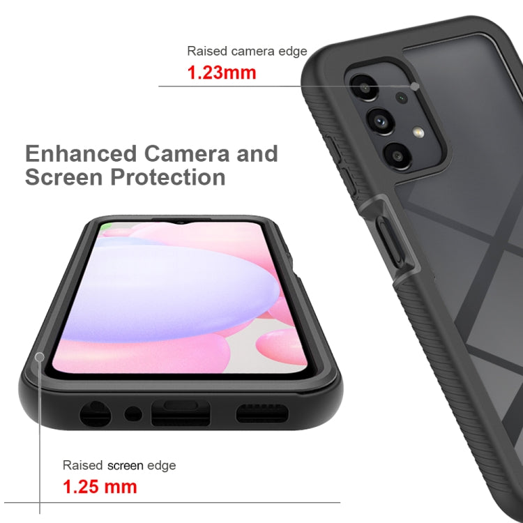For Samsung Galaxy A13 4G Starry Sky Solid Color Series PC + TPU Phone Case with PET Film(Black) - free shipping - PMC TechLife - Order now!