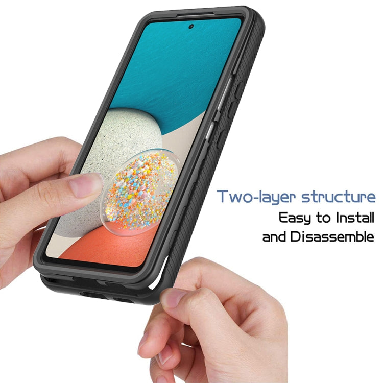 For Samsung Galaxy A53 5G Starry Sky Solid Color Series PC + TPU Phone Case with PET Film(Black) - free shipping - PMC TechLife - Order now!