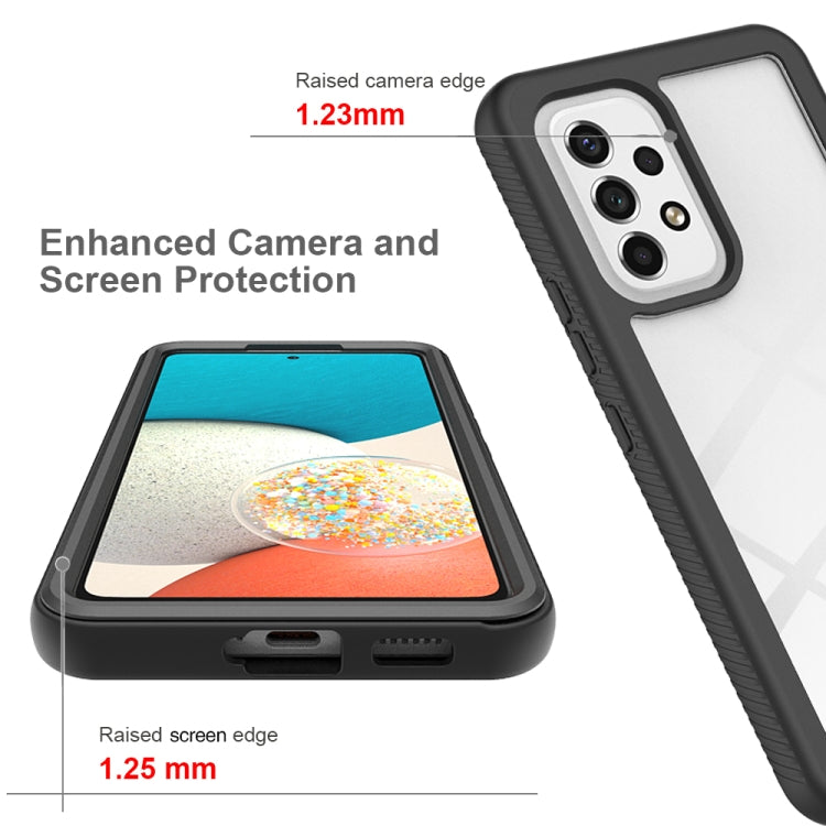 For Samsung Galaxy A53 5G Starry Sky Solid Color Series PC + TPU Phone Case with PET Film(Black) - free shipping - PMC TechLife - Order now!