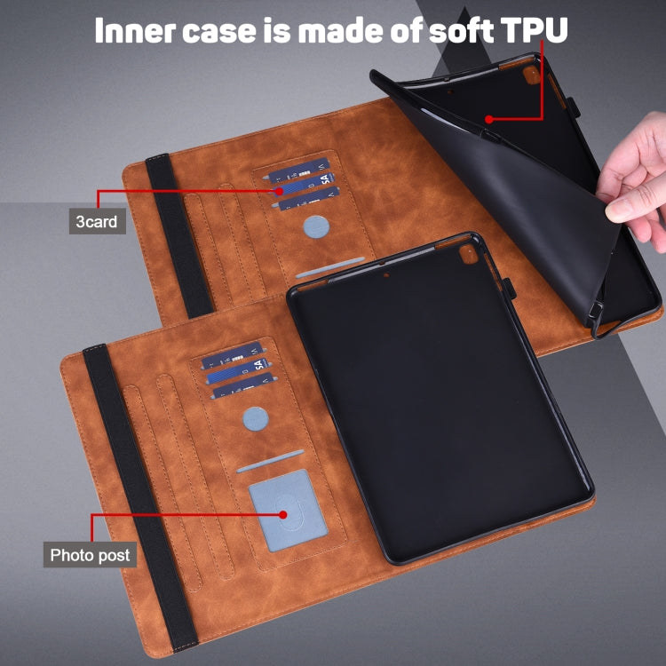 Peacock Embossed Pattern TPU + PU Leather Smart Tablet Case with Sleep / Wake-up For iPad 10.2 2019 / Pro 10.5 inch(Brown) - iPad Pro 10.5 inch Cases by PMC TechLife | Online Shopping South Africa | PMC TechLife | Buy Now Pay Later Mobicred