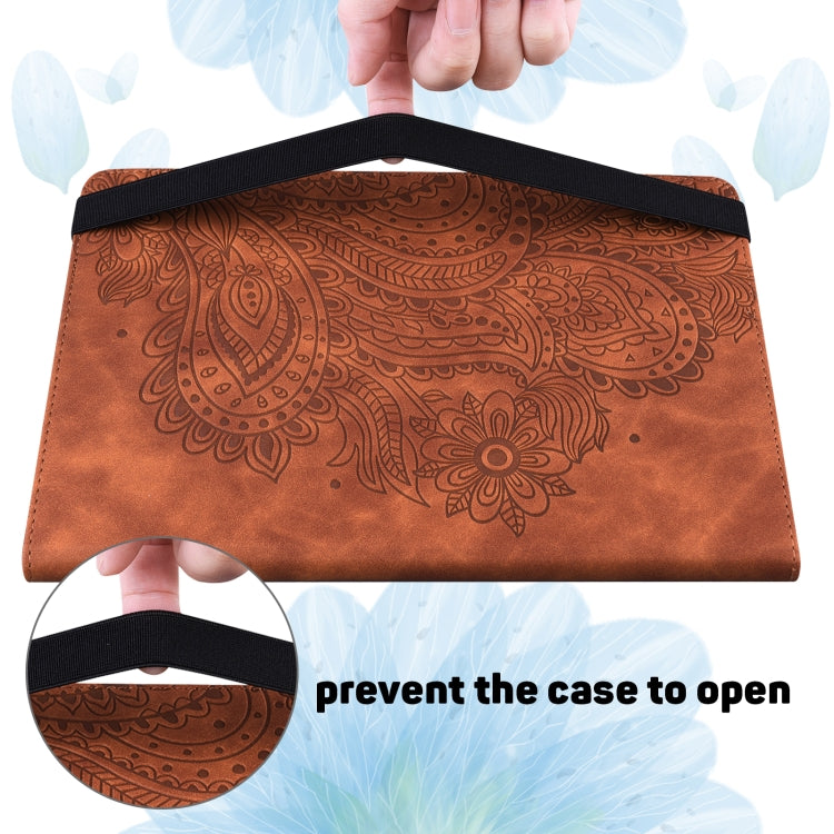 Peacock Embossed Pattern TPU + PU Leather Smart Tablet Case with Sleep / Wake-up For iPad 10.2 2019 / Pro 10.5 inch(Brown) - iPad Pro 10.5 inch Cases by PMC TechLife | Online Shopping South Africa | PMC TechLife | Buy Now Pay Later Mobicred
