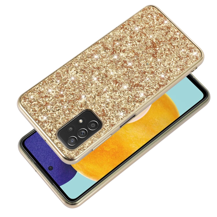 For Samsung Galaxy A13 4G Glitter Powder Shockproof TPU Phone Case(Rose Gold) - free shipping - PMC TechLife - Order now!