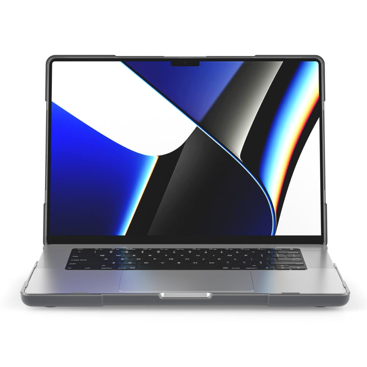 TPU + PC Two-color Anti-fall Laptop Protective Case For MacBook Pro 16.2 inch A2485 2021(Grey) - MacBook Pro Cases by PMC TechLife | Online Shopping South Africa | PMC TechLife | Buy Now Pay Later Mobicred