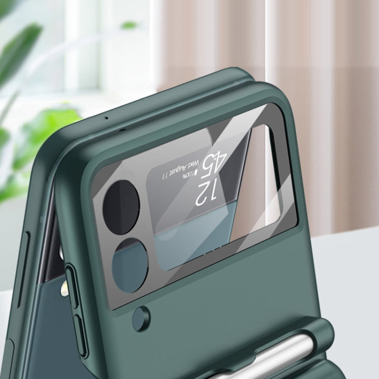 For Samsung Galaxy Z Flip3 5G GKK Magnetic Full Coverage Phone Flip Case with Pen(Black) - free shipping - PMC TechLife - Order now!