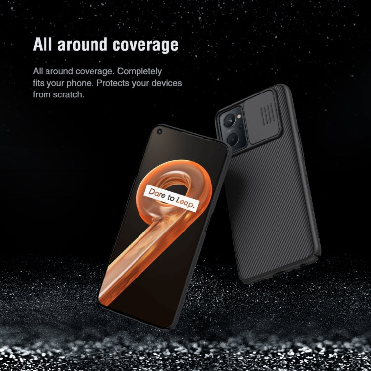 For OPPO Realme 9i NILLKIN Black Mirror Series Camshield PC Phone Case(Black) - Realme Cases by NILLKIN | Online Shopping South Africa | PMC Jewellery