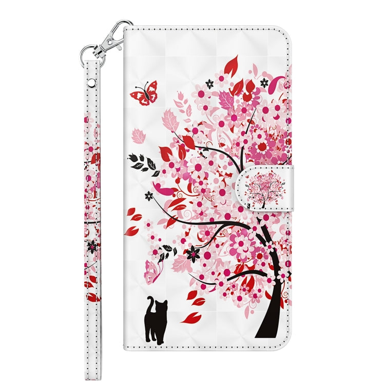 For Samsung Galaxy A13 4G 3D Painting Pattern TPU + PU Leather Phone Case(Cat Under The Tree) - free shipping - PMC TechLife - Order now!