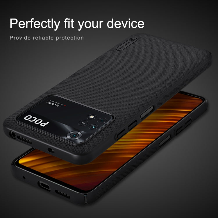For Xiaomi Poco M4 Pro NILLKIN Frosted PC Phone Case(Red) - Xiaomi Cases by NILLKIN | Online Shopping South Africa | PMC TechLife | Buy Now Pay Later Mobicred