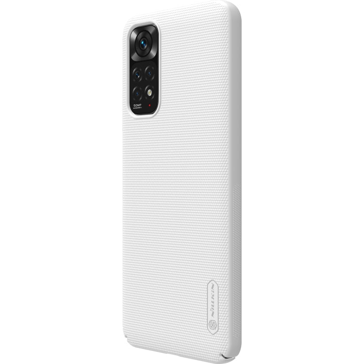 For Xiaomi Redmi Note 11 4G Global NILLKIN Frosted PC Phone Case(White) - Xiaomi Cases by NILLKIN | Online Shopping South Africa | PMC Jewellery