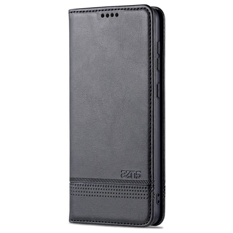 For Samsung Galaxy A73 5G AZNS Magnetic Calf Texture Flip Leather Phone Case(Black) - Galaxy Phone Cases by AZNS | Online Shopping South Africa | PMC TechLife | Buy Now Pay Later Mobicred