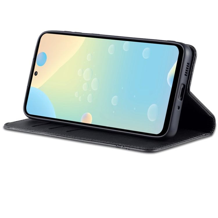 For Samsung Galaxy A73 5G AZNS Magnetic Calf Texture Flip Leather Phone Case(Black) - Galaxy Phone Cases by AZNS | Online Shopping South Africa | PMC TechLife | Buy Now Pay Later Mobicred