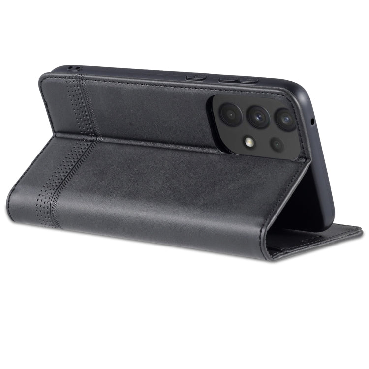 For Samsung Galaxy A73 5G AZNS Magnetic Calf Texture Flip Leather Phone Case(Black) - Galaxy Phone Cases by AZNS | Online Shopping South Africa | PMC TechLife | Buy Now Pay Later Mobicred
