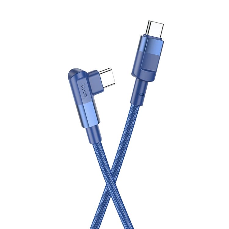hoco U108 100W USB-C / Type-C to USB-C / Type-C PD Charging Data Cable, Cable Length:2m(Blue) - USB-C & Type-C Cable by hoco | Online Shopping South Africa | PMC Jewellery