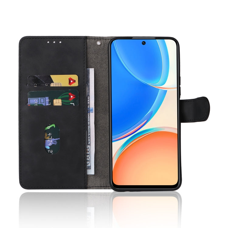 For Honor X8 Skin Feel Magnetic Buckle Calf Texture PU Phone Case(Black) - free shipping - PMC TechLife - Order now!