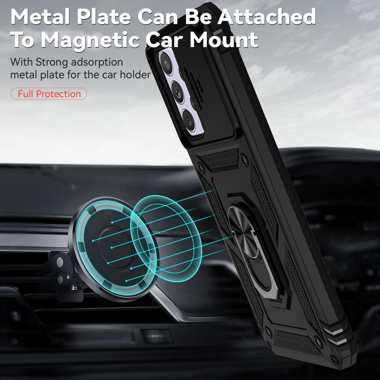 For Samsung Galaxy A53 5G Sliding Camshield Holder Phone Case(Black) - free shipping - PMC TechLife - Order now!