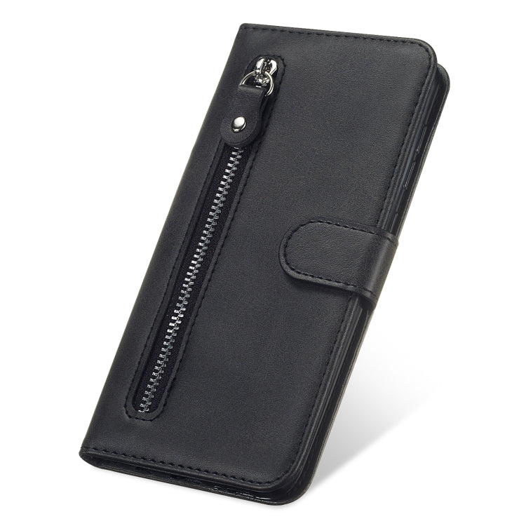 For Xiaomi Redmi Note 11 4G(Global)/Redmi Note 11s 4G(Global) Fashion Calf Texture Zipper Horizontal Flip Leather Case(Black) - Xiaomi Cases by PMC Jewellery | Online Shopping South Africa | PMC Jewellery