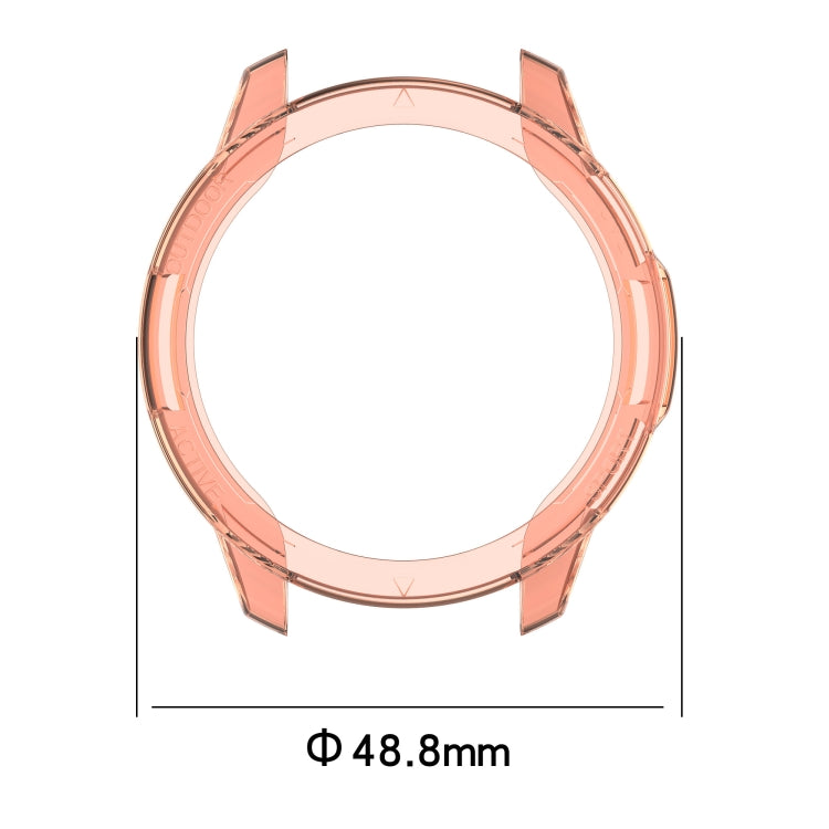 For Xiaomi Watch S1 Active / Watch Color 2 TPU Half-pack Watch Case(Transparent Black) - Watch Cases by PMC TechLife | Online Shopping South Africa | PMC TechLife | Buy Now Pay Later Mobicred