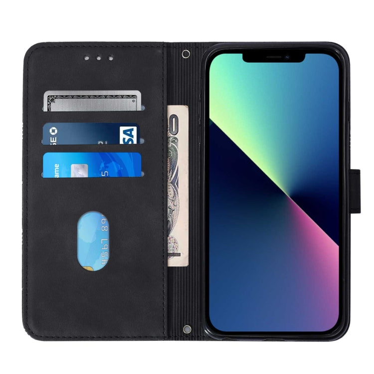 For iPhone 13 Pro Max Crossbody 3D Embossed Flip Leather Phone Case (Black) - free shipping - PMC TechLife - Order now!