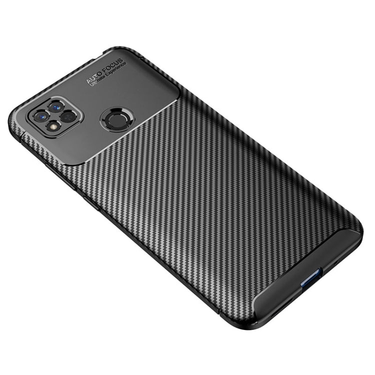 For Xiaomi Redmi 10A Carbon Fiber Texture Shockproof TPU Phone Case(Black) - Xiaomi Cases by PMC TechLife | Online Shopping South Africa | PMC TechLife