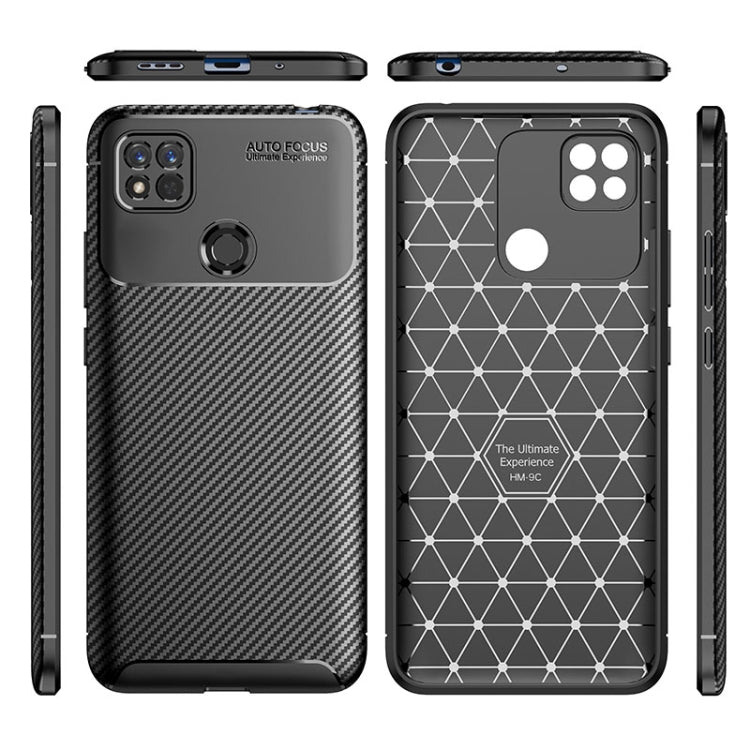 For Xiaomi Redmi 10A Carbon Fiber Texture Shockproof TPU Phone Case(Black) - Xiaomi Cases by PMC TechLife | Online Shopping South Africa | PMC TechLife