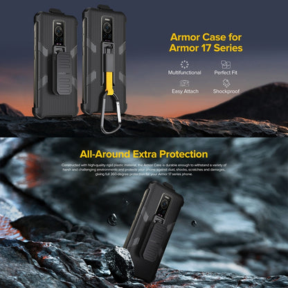 For Ulefone Armor 17 Pro Ulefone Back Clip Phone Case with Carabiner (Black) - Ulefone Cases by Ulefone | Online Shopping South Africa | PMC Jewellery | Buy Now Pay Later Mobicred