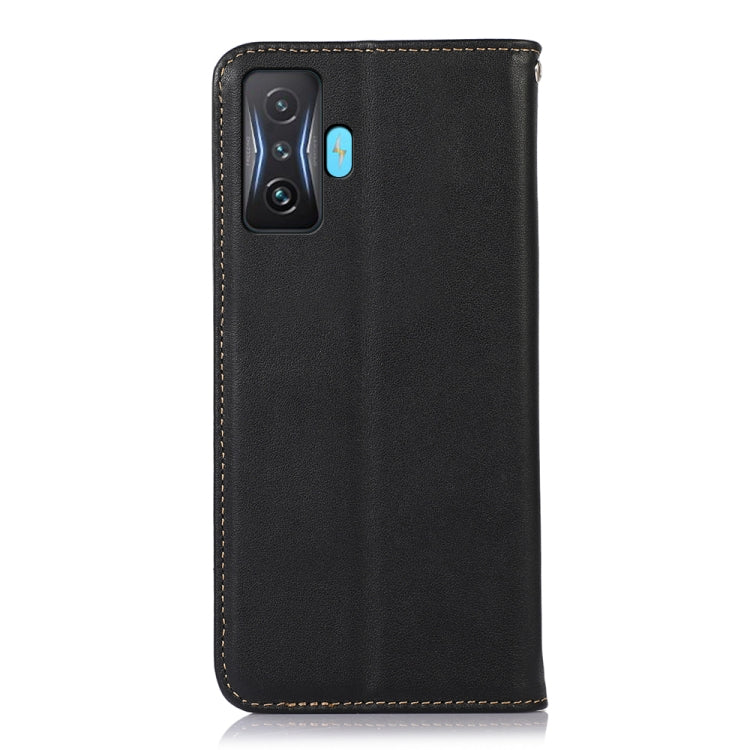 For Xiaomi Redmi K50 Gaming KHAZNEH Nappa Top Layer Cowhide Leather Phone Case(Black) - Xiaomi Cases by PMC TechLife | Online Shopping South Africa | PMC TechLife