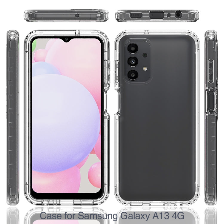 For Samsung Galaxy A13 4G Full Body Shockproof Clear Gradient Phone Case(Black) - free shipping - PMC TechLife - Order now!
