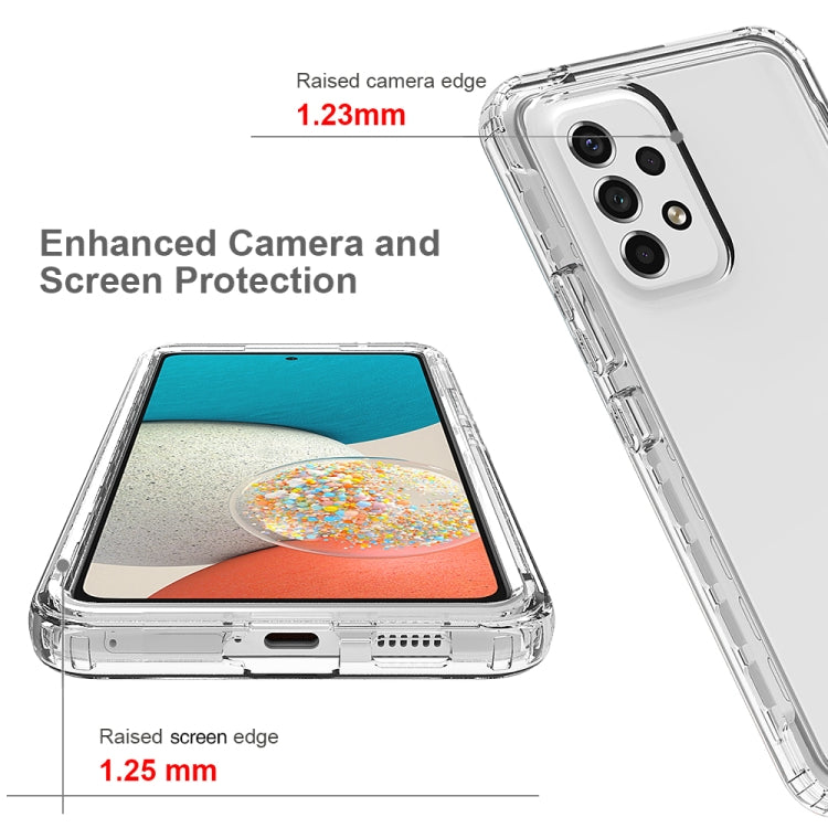 For Samsung Galaxy A53 5G Full Body Shockproof Clear Gradient Phone Case(Black) - Galaxy Phone Cases by PMC TechLife | Online Shopping South Africa | PMC TechLife | Buy Now Pay Later Mobicred